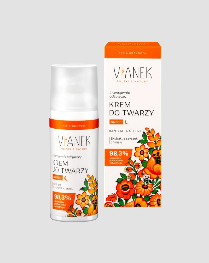 Vianek Crème de nuit nourrissante intensive à l'extrait de houblon