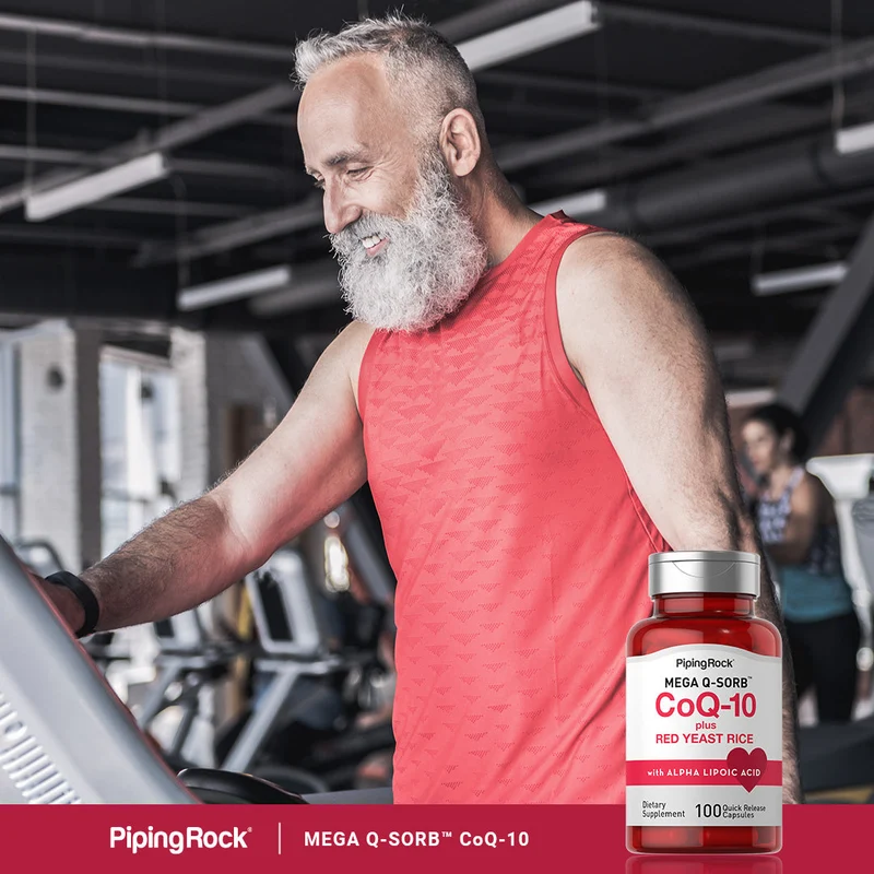 CoQ10 with Red Yeast Rice, 100 Quick Release Capsules, 2 Bottles