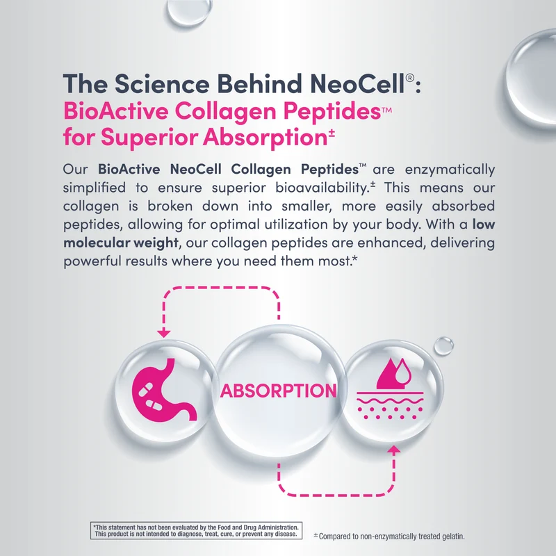 Advanced Collagen Peptides + Hyaluronic Acid + C, 20.6 oz (585 g) Powder