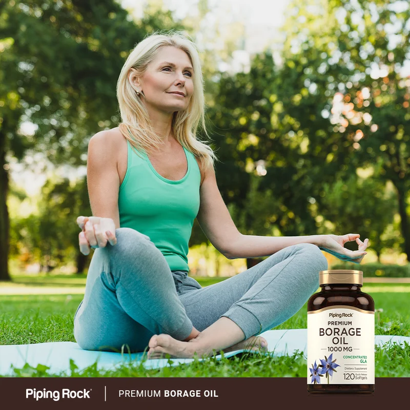 Borage Oil (GLA), 1000 mg, 120 Quick Release Softgels, 2 Bottles