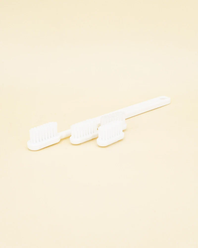 Brosse à dents écologique + 4 recharges - Blanche
