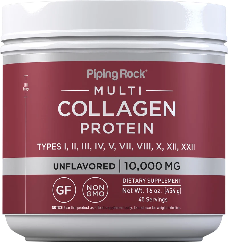 Multi Collagen Protein Powder, 10,000 mg (per serving), 16 oz (454 g) Bottle