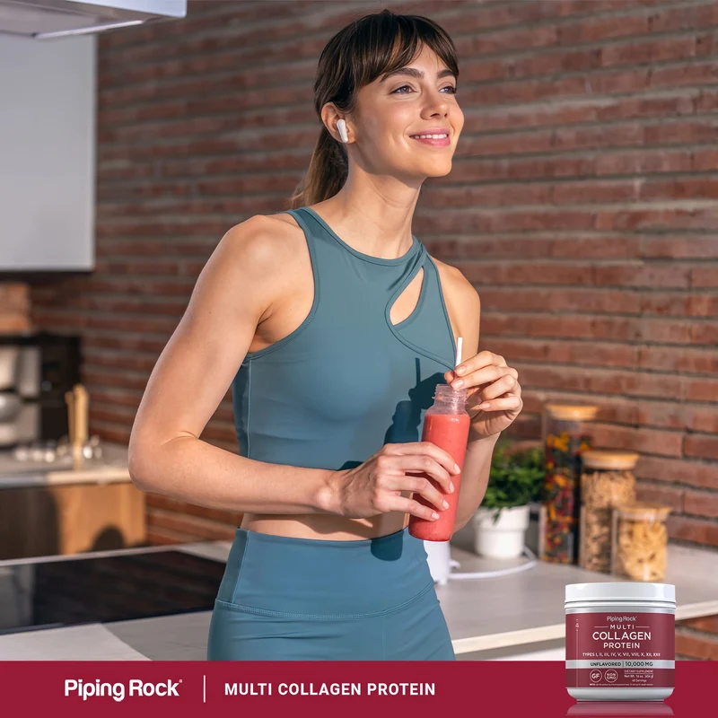 Multi Collagen Protein Powder, 10,000 mg (per serving), 16 oz (454 g) Bottle