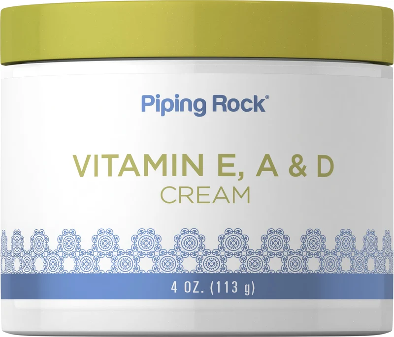 Vitamin E, A & D Cream, 4 oz (113 g) Jar