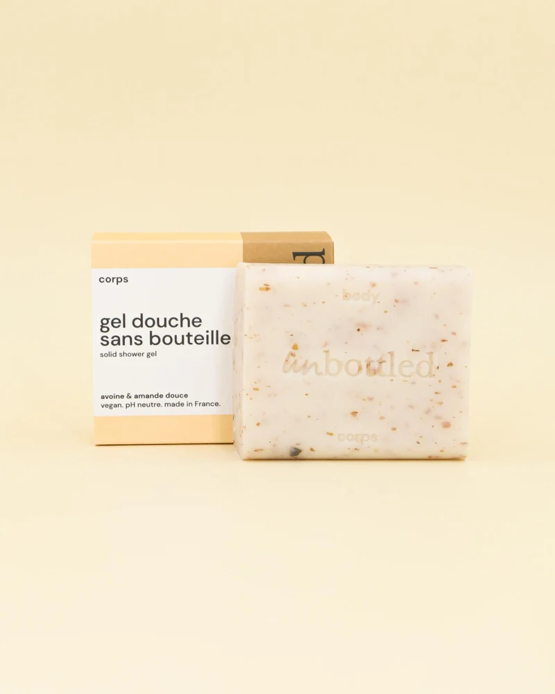 Gel douche sans bouteille - Avoine & Amande douce - Doux