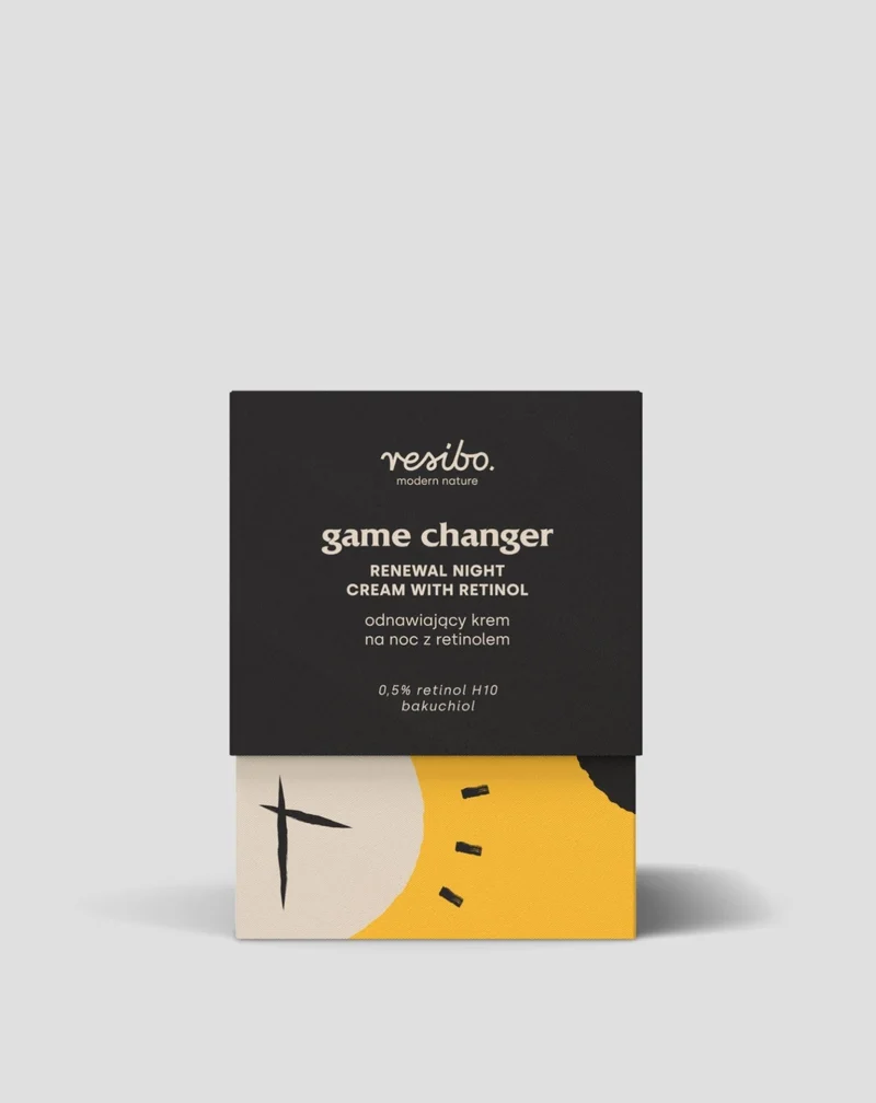 Crème naturelle au rétinol pour le visage Game Changer 30 ml Resibo