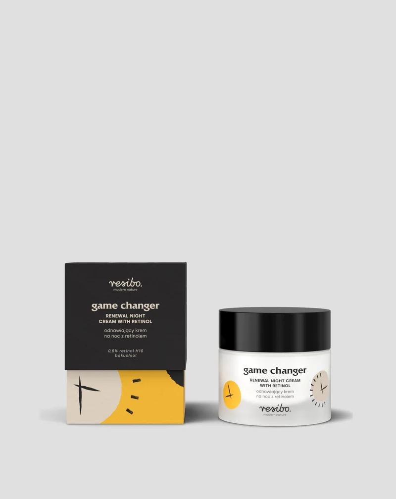 Crème naturelle au rétinol pour le visage Game Changer 30 ml Resibo