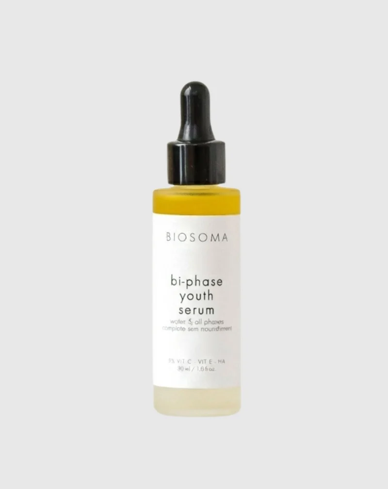 Sérum biphasé anti-âge pour le visage à l'acide hyaluronique et aux huiles naturelles Biosoma
