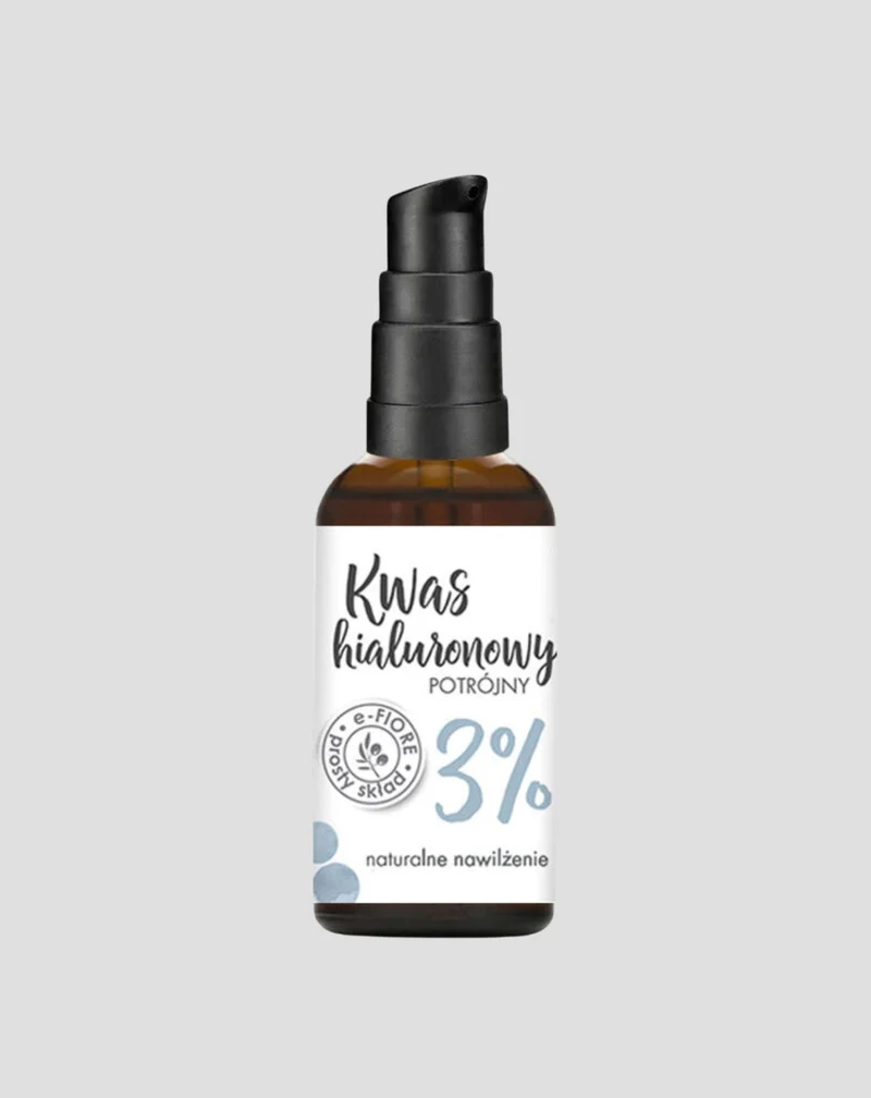 Triple acide hyaluronique 3% hydratant et améliorant la fermeté de la peau E-Fiore