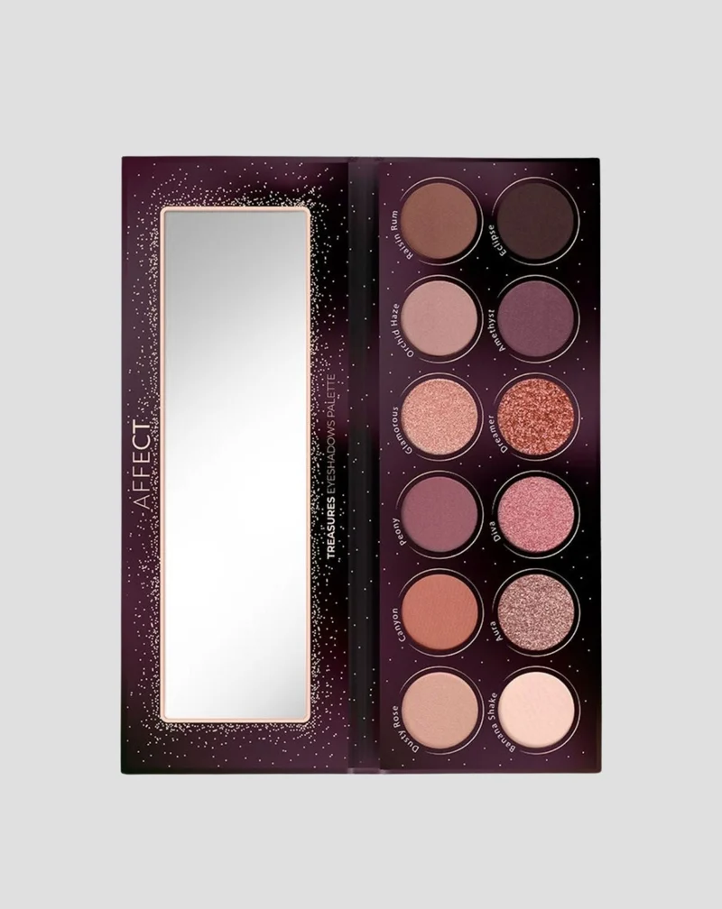 Palette d'ombres pressées Treasures Affect Professional Cosmetics