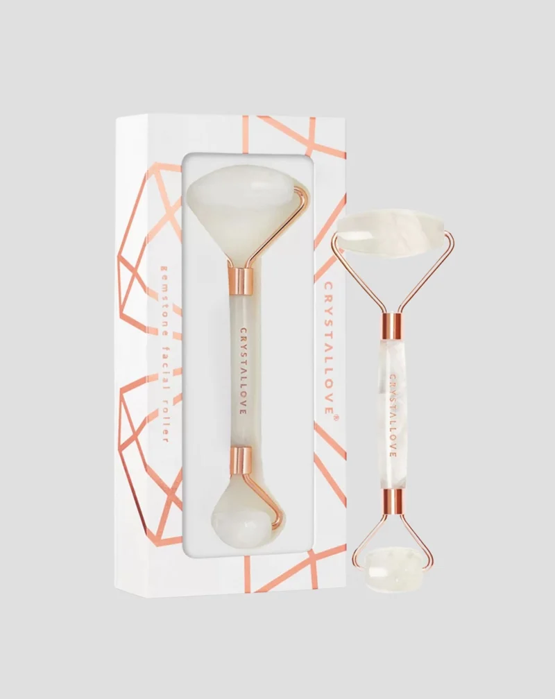 Masseur facial en cristal de roche, le roi des cristaux roller Crystallove