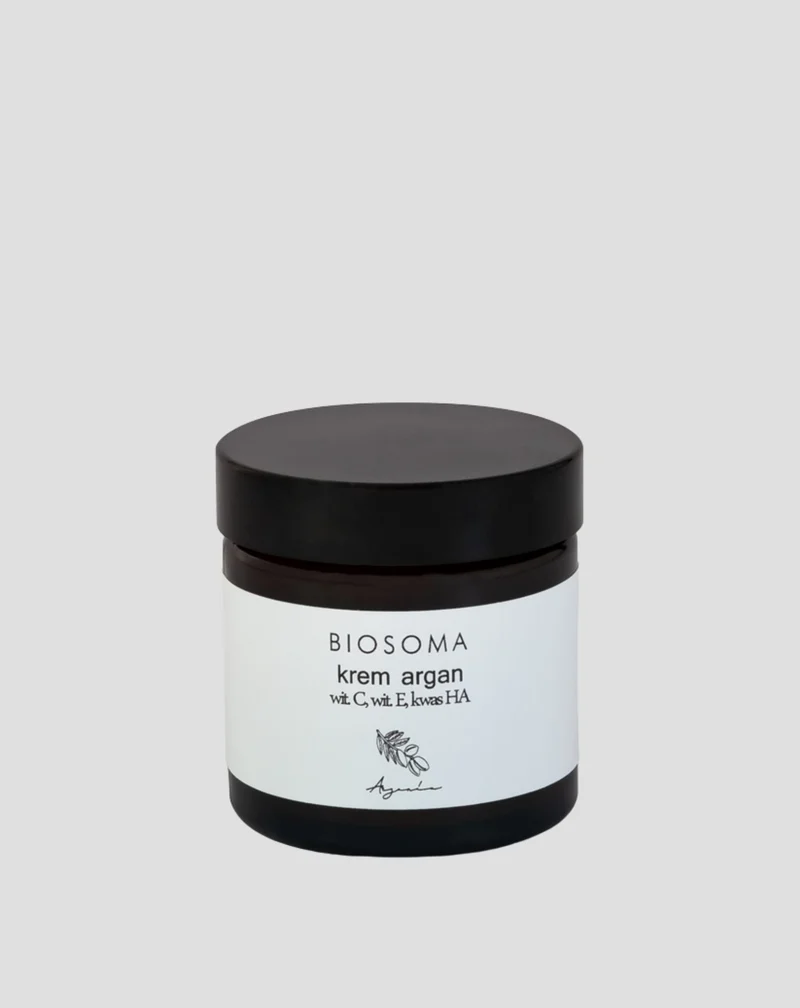 Crème pour le visage à l'huile d'argan et à la vitamine C pour les peaux très sèches Biosoma