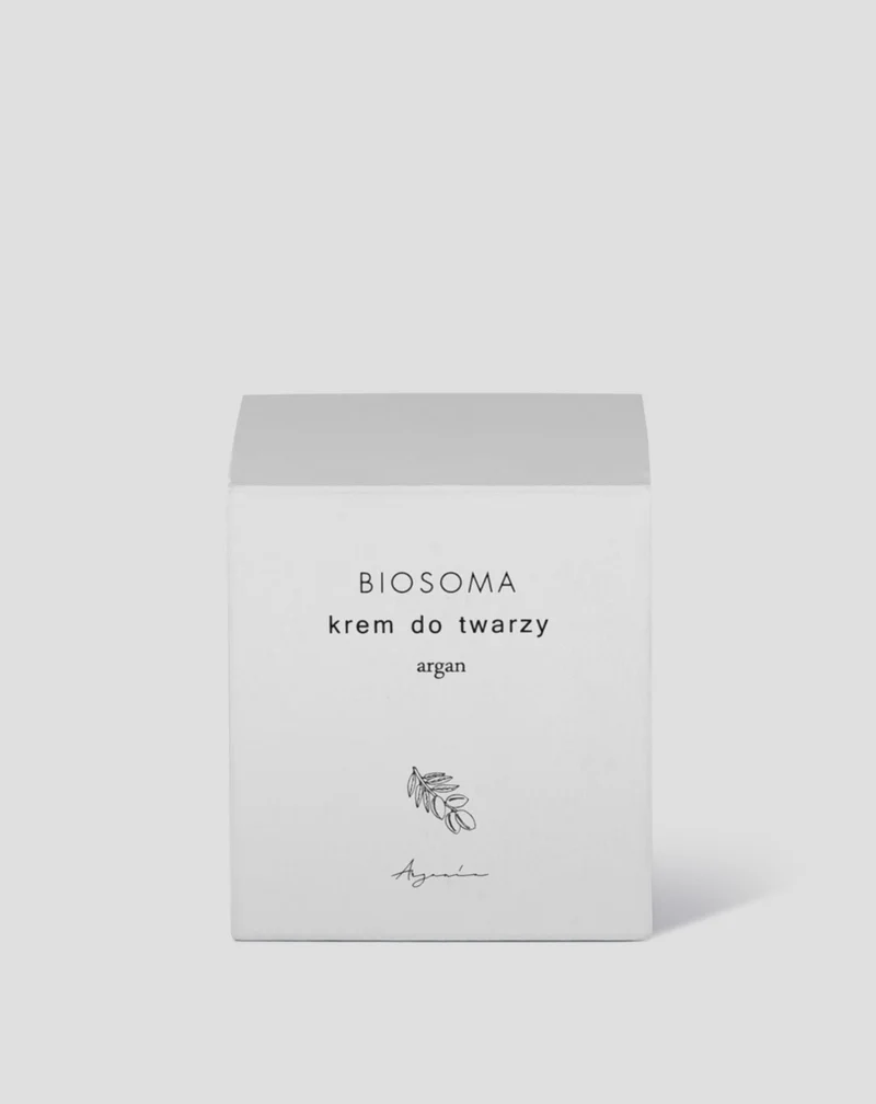 Crème pour le visage à l'huile d'argan et à la vitamine C pour les peaux très sèches Biosoma