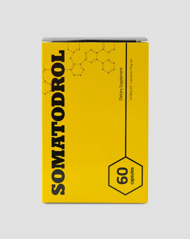 Booster de testostérone pour la prise de force et de masse musculaire Somatodrol Iridium Labs 60 gélules