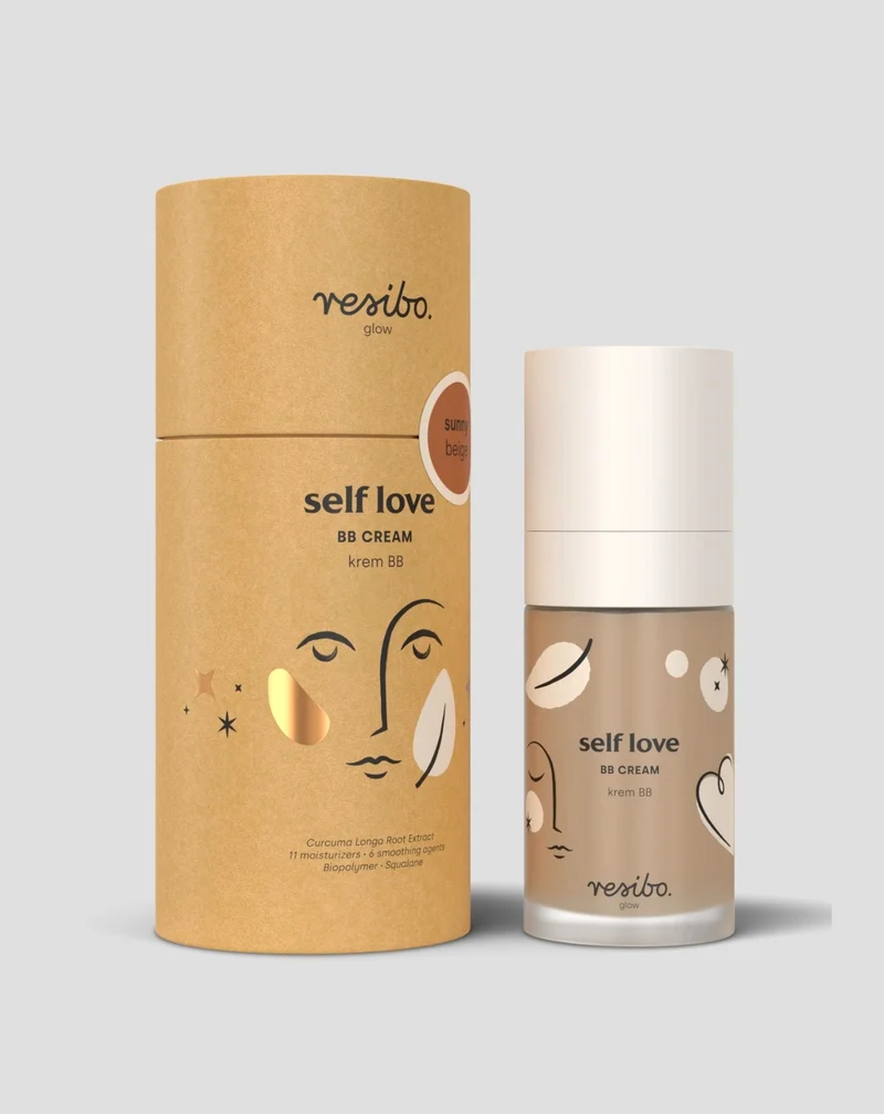 Crème BB visage Self Love naturelle et biologique dans la teinte Sunny Beige 30 ml Resibo