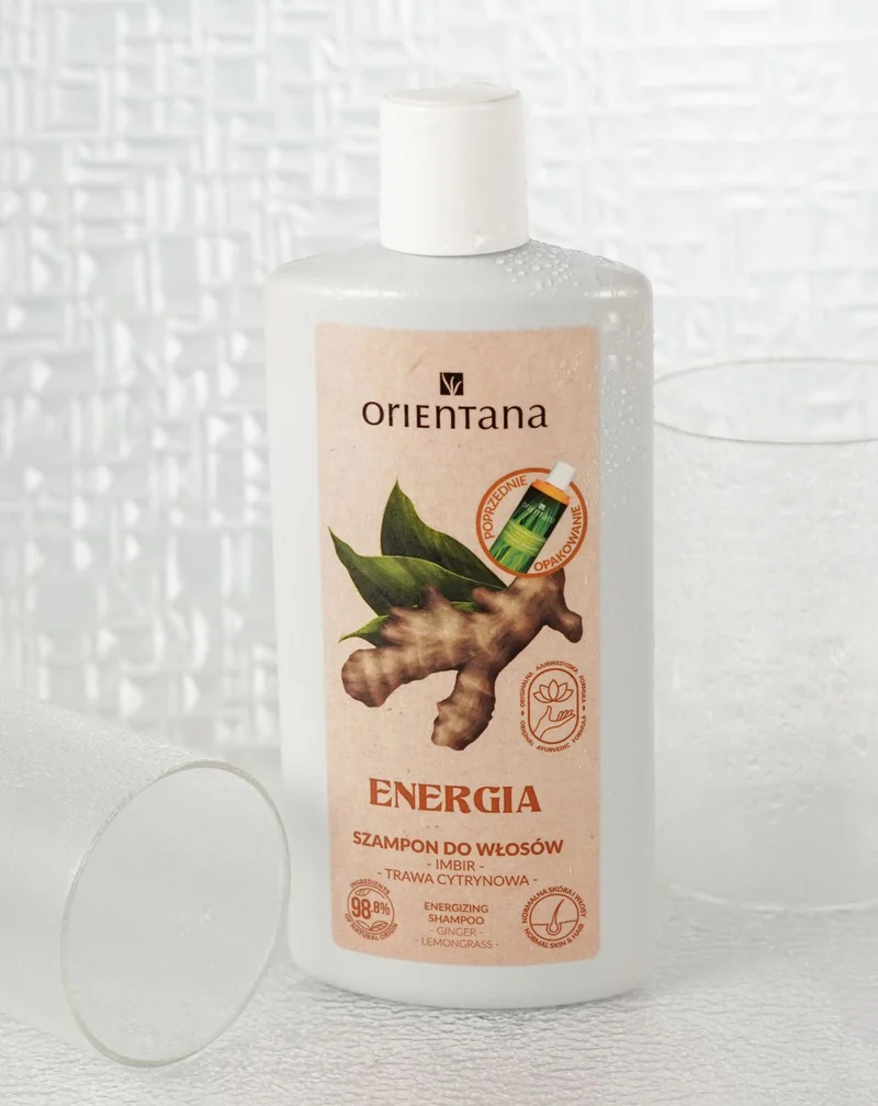 Shampooing ayurvédique au gingembre et à la citronnelle Orientana