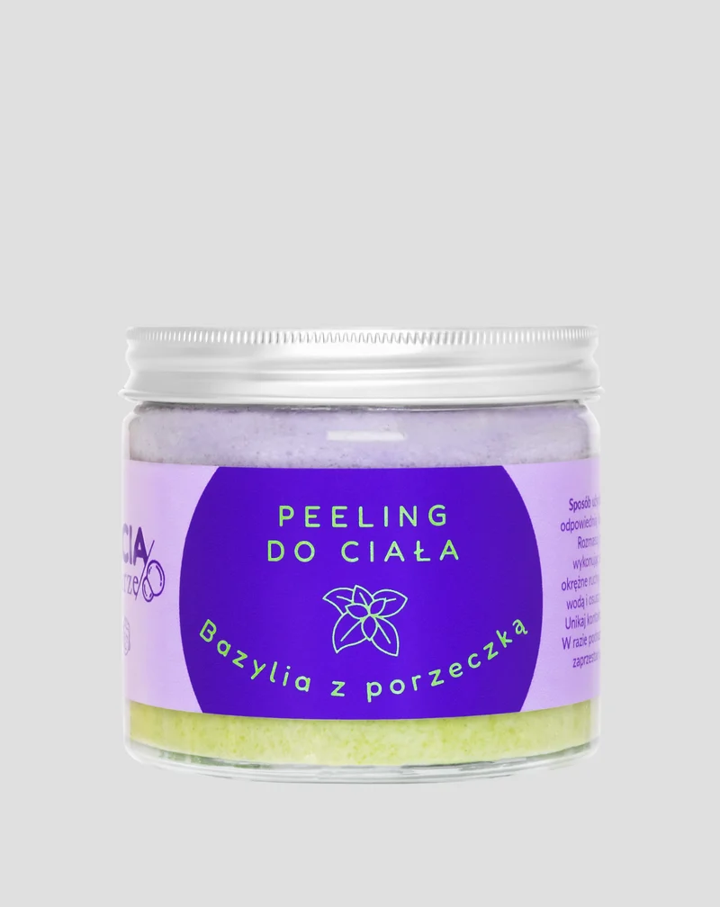 Gommage au sel naturel pour améliorer l’humeur Basilic avec Currant Bracia Mydlarze