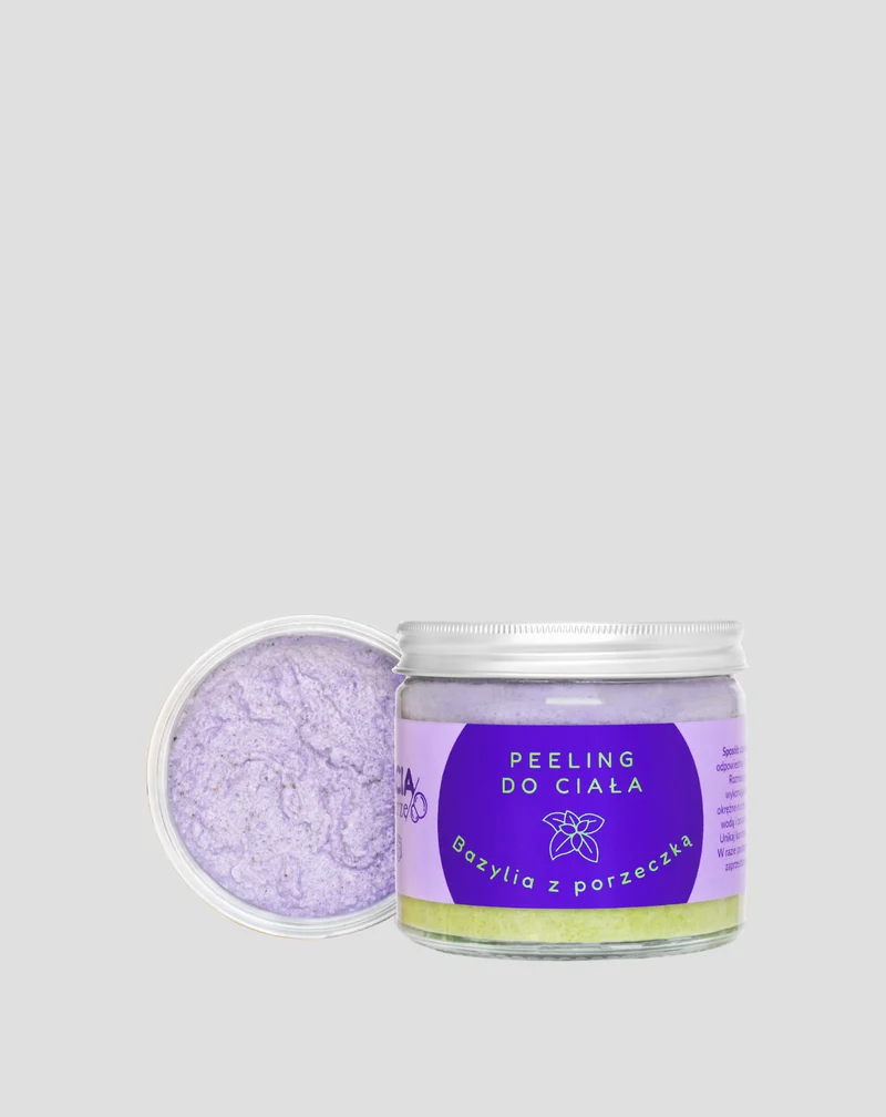 Gommage au sel naturel pour améliorer l’humeur Basilic avec Currant Bracia Mydlarze