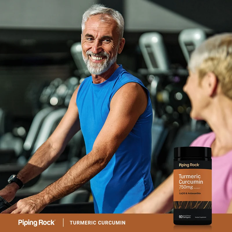 Turmeric Curcumin plus CoQ10 and Astaxanthin, 750 mg, 60 Quick Release Softgels, 2 Bottles