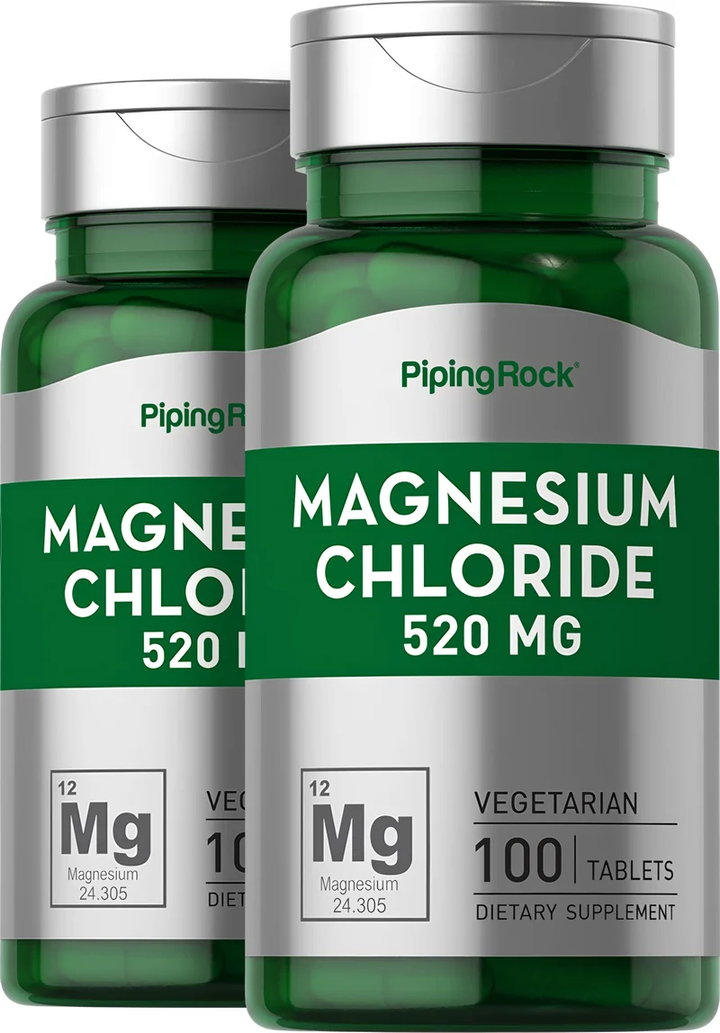 Magnesium Chloride, 520 mg, 100 Tablets, 2 Bottles