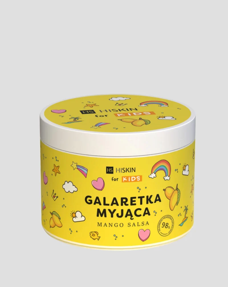 Gelée de bain pour enfants jaune mango salsa HiSkin for Kids
