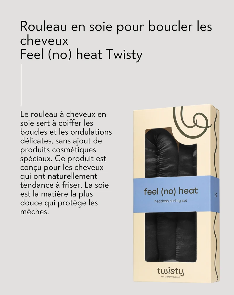 Rouleau en soie pour des boucles sans chaleur - Feel (no) heat de Twisty