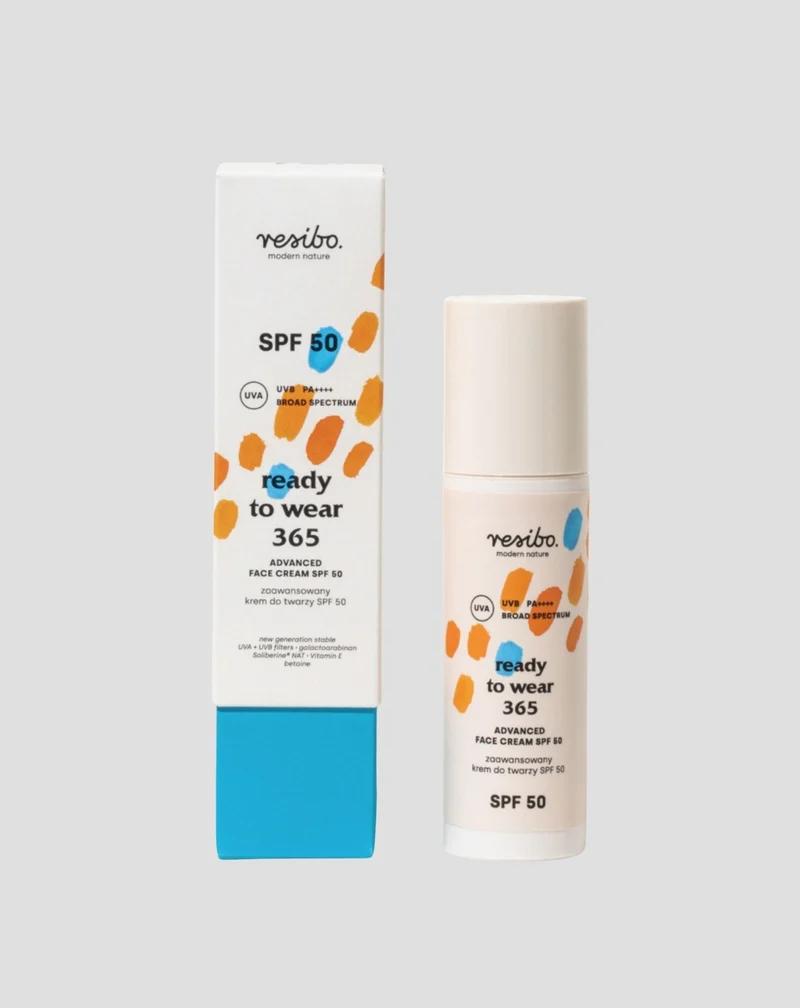 Crème visage avancée SPF 50 pour ralentir le vieillissement de la peau Ready to wear 365 Resibo