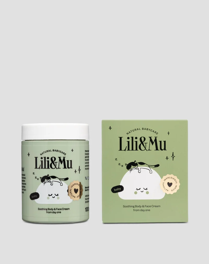 Crème hydratante intensive pour le visage et le corps des nourrissons et des nouveau-nés Lili&Mu