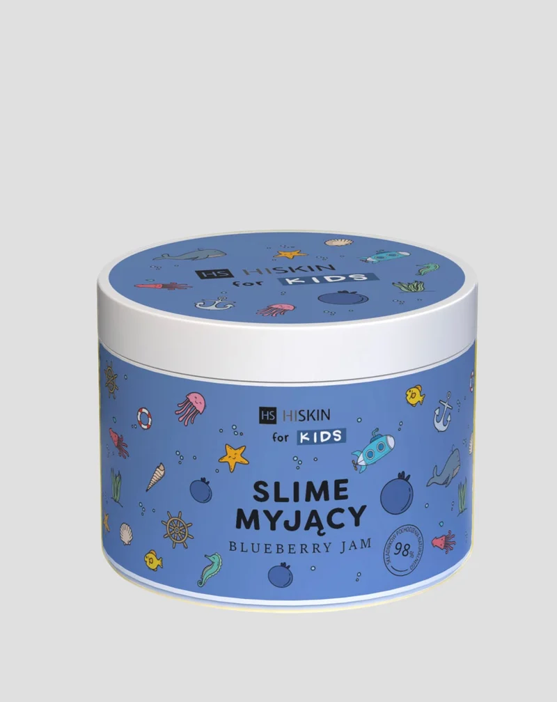 Slime bleu pour le bain des enfants Blueberry Jam HiSkin for Kids