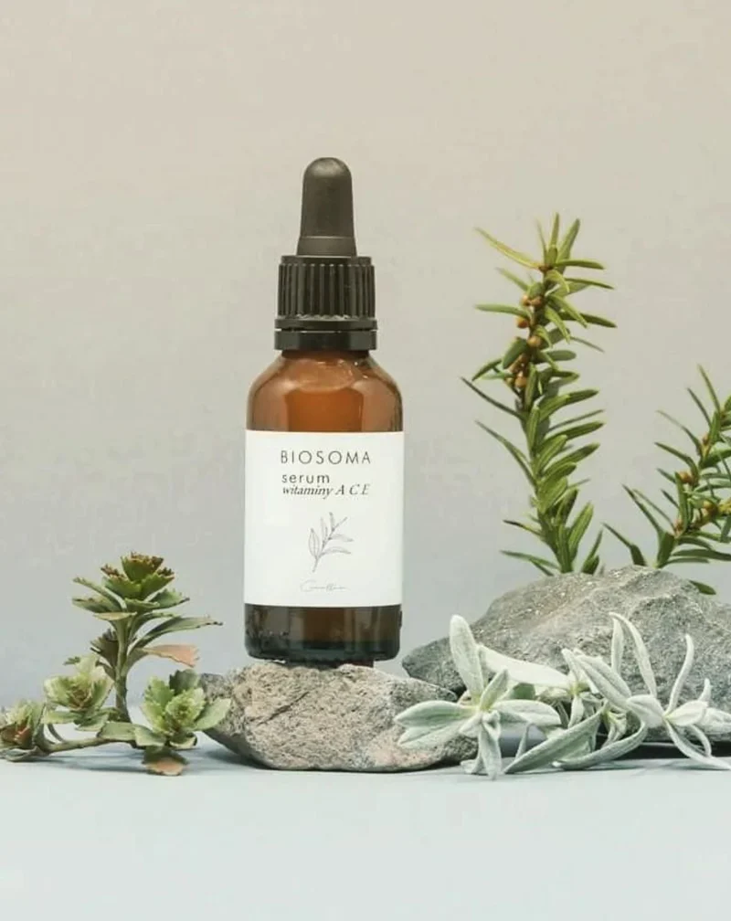 Sérum vitaminé pour le visage ACE pour unifier le teint, nourrir et lisser la peau Biosoma