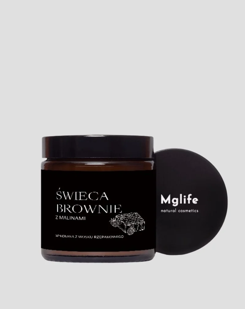 Bougie parfumée végétalienne au parfum de brownie à la framboise 120 ml MgLife
