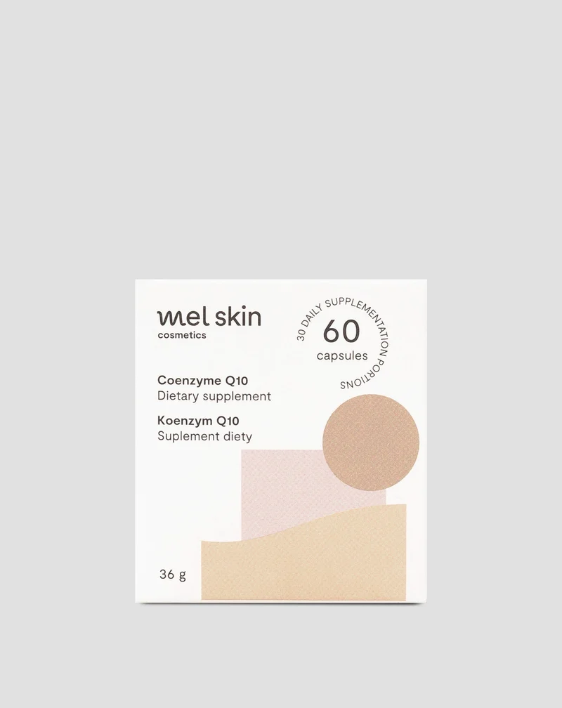Coenzyme Q10 pour la santé cardiovasculaire et la beauté de la peau et des cheveux Mel Skin 60 gélules