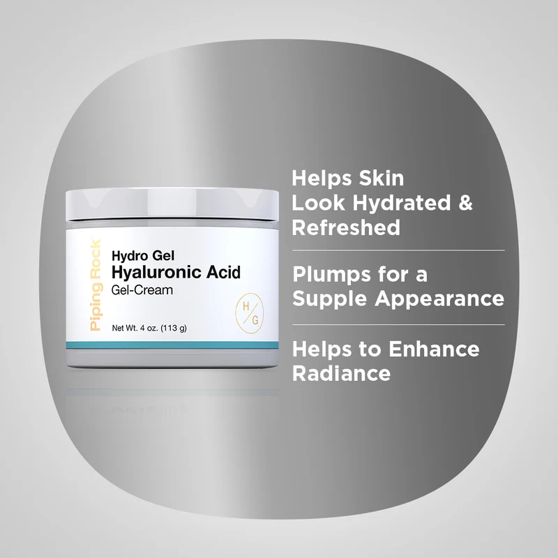 Hyaluronic Acid Gel Cream, 4 oz (113 g) Jar