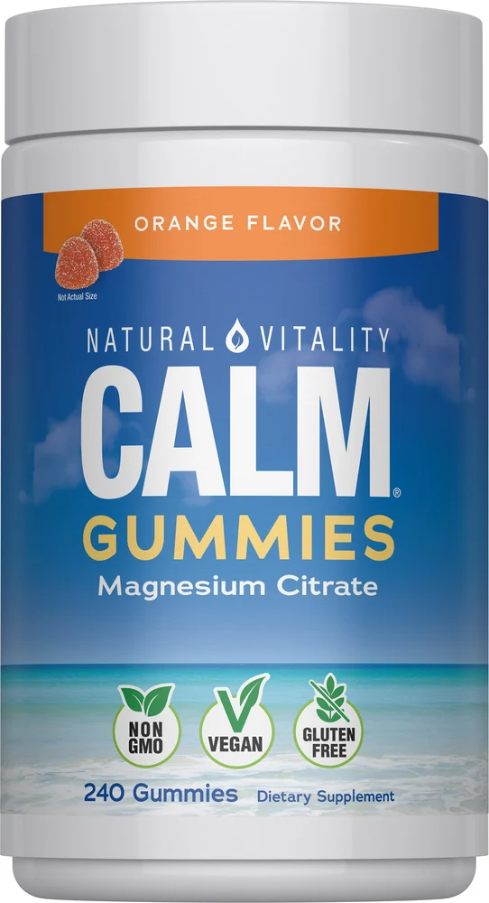 CALM Gummies Orange Flavor, 240 Tasty Gummies