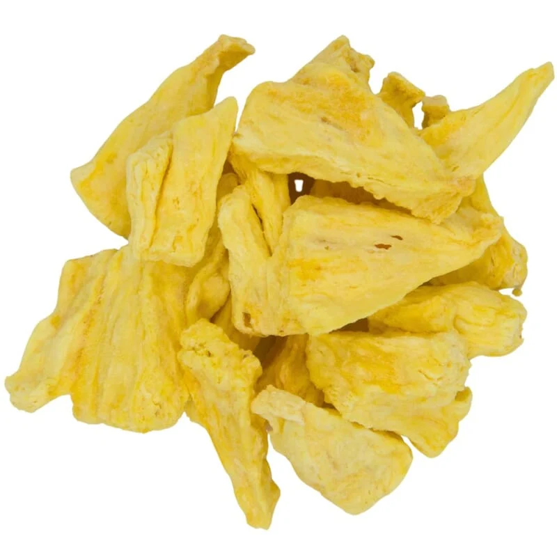 Morceaux d'ananas lyophilisés