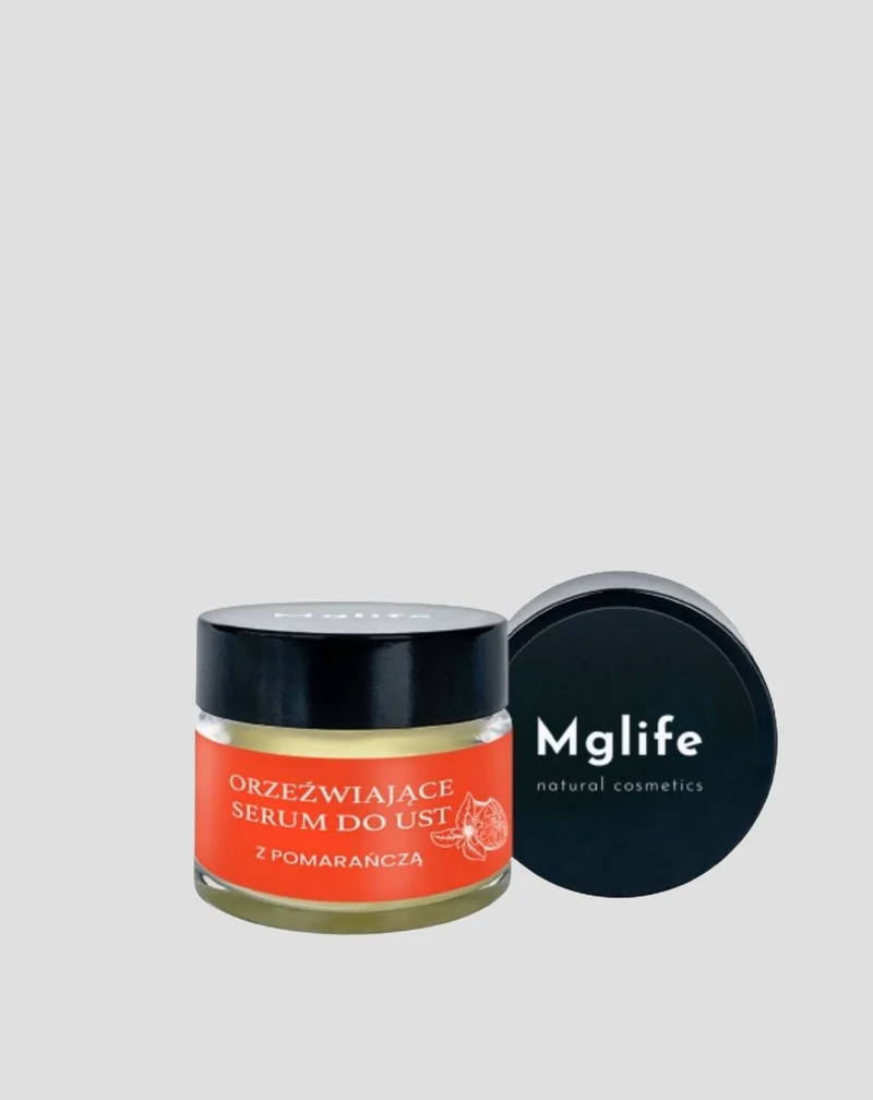 Sérum rafraîchissant régénérant pour les lèvres à l'orange pour les soins quotidiens Mglife