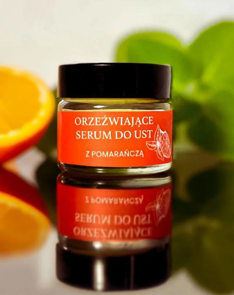 Sérum rafraîchissant régénérant pour les lèvres à l'orange pour les soins quotidiens Mglife