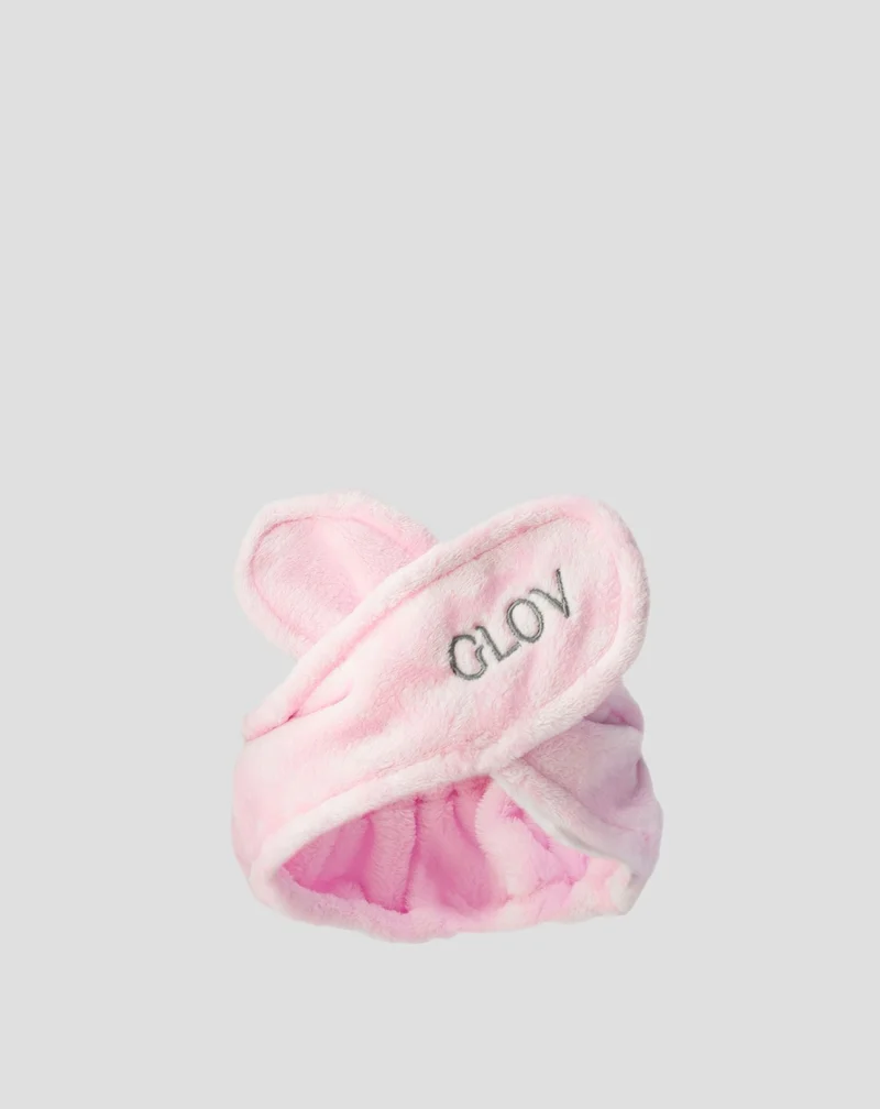 Set de bandeau pour les cheveux deux gants pour le démaquillage et les soins quotidiens de la peau Glov
