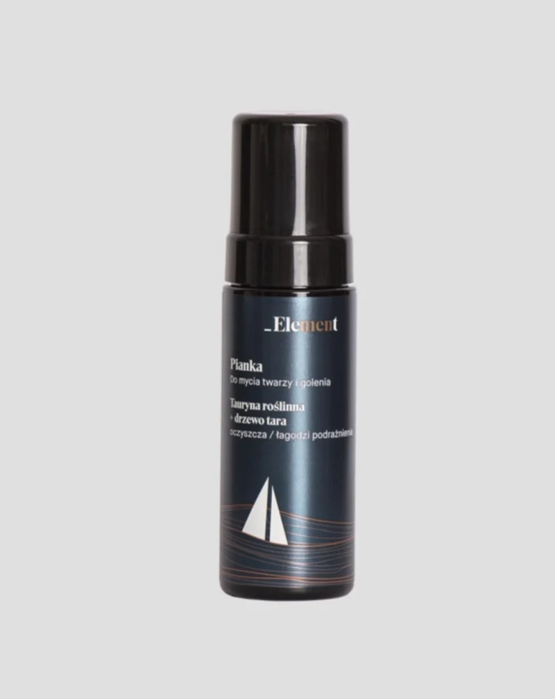 Mousse nettoyante et rasante pour le visage à la taurine végétale issue d'algues pour hommes Element Men