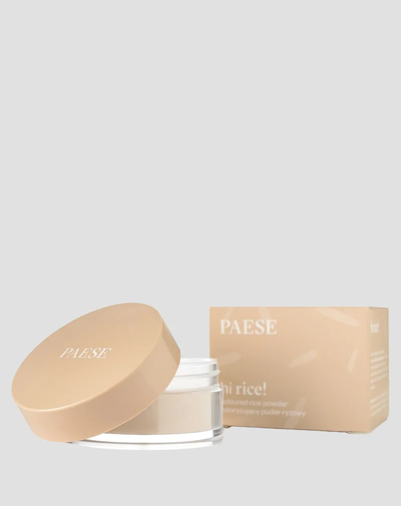 Poudre de riz en vrac fixatrice et matifiante couleur beige clair Hi Rice Paese