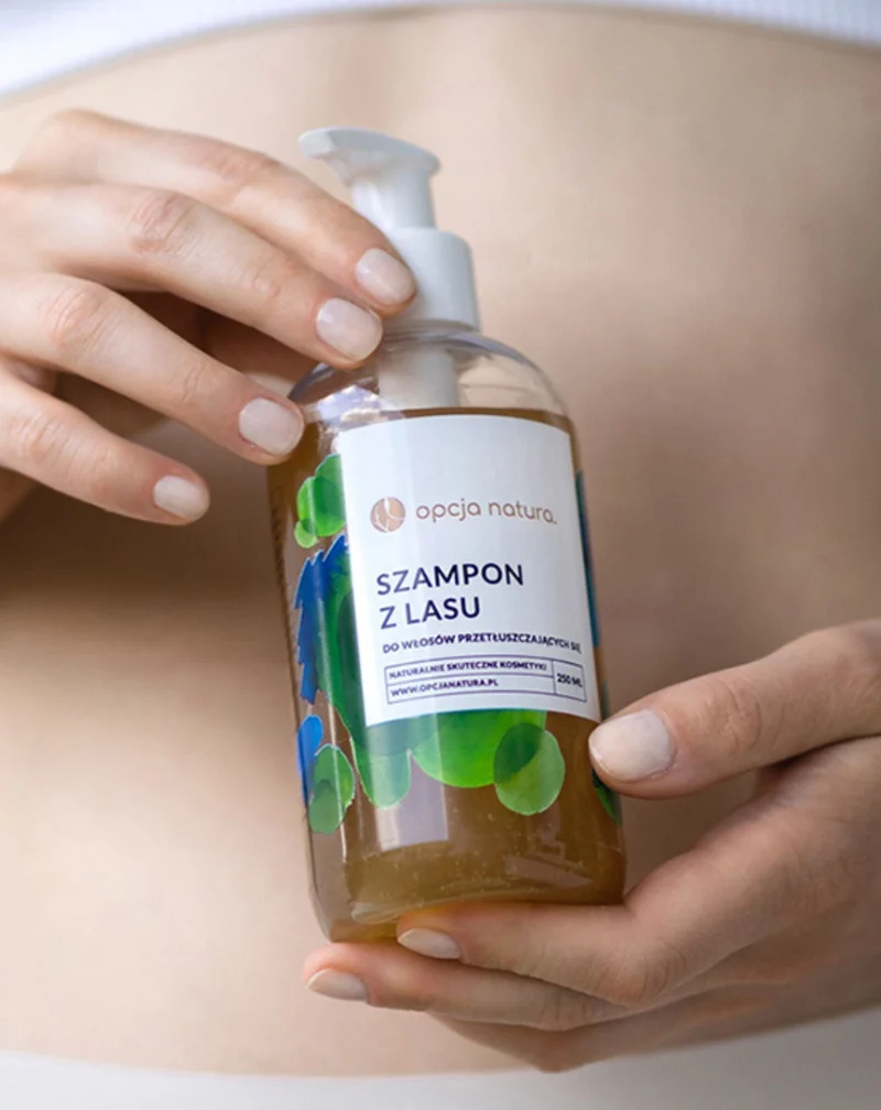 Shampooing forestier pour cheveux gras à l'ortie et à l'aloe vera Opcja Natura