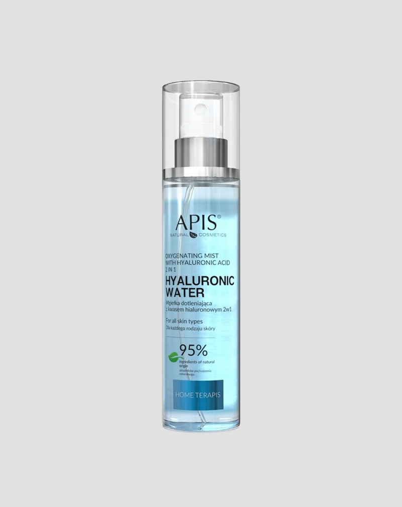 Brume visage oxygénante à l’acide hyaluronique et à l’aloe vera Home Terapis 2en1 Apis
