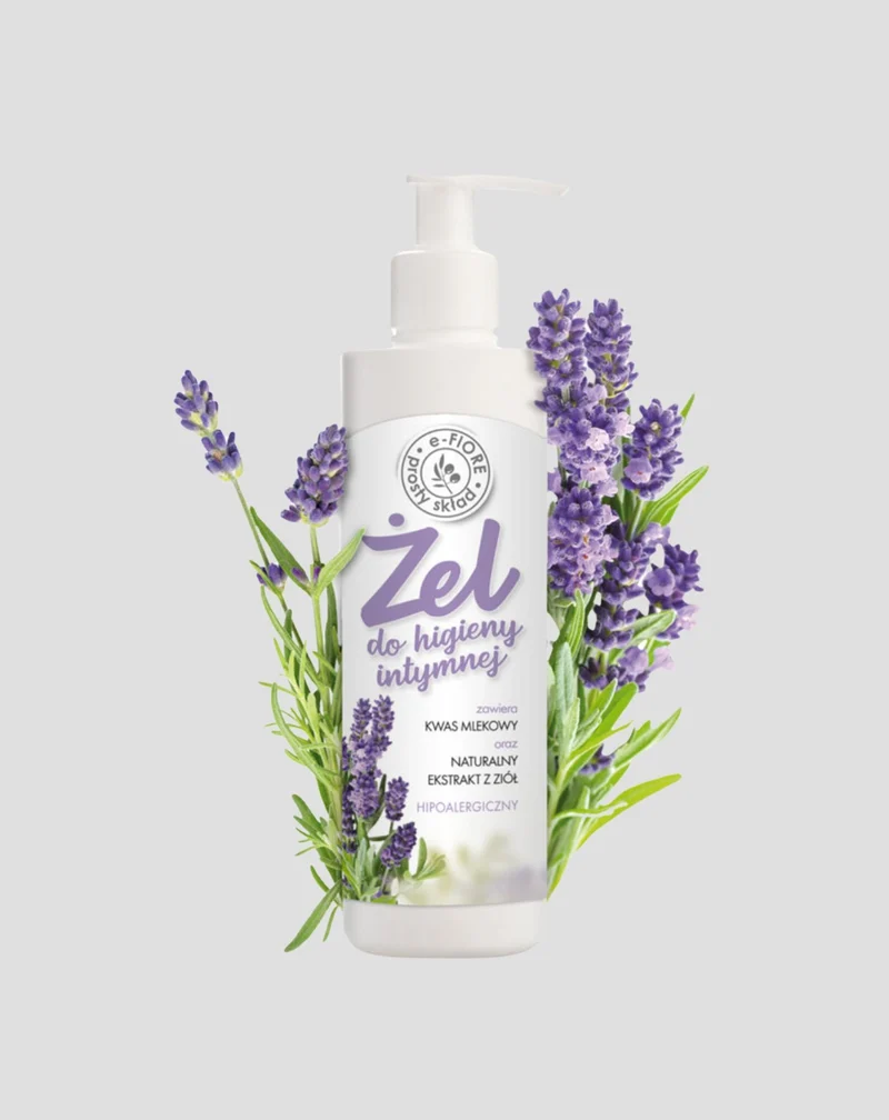 Gel d'hygiène intime à l'huile de lavande hydratante et antibactérienne E-Fiore