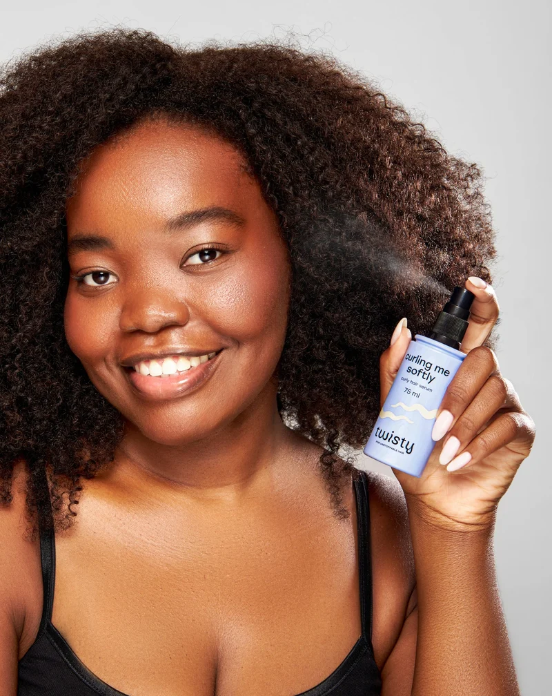 Sérum pour cheveux bouclés, pointes fourchues et anti-frisottis - Twisty