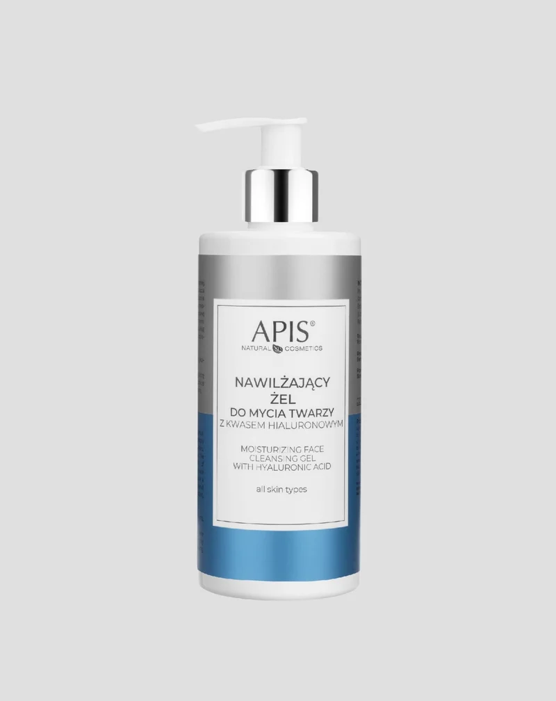 Gel nettoyant hydratant et apaisant pour le visage à l'acide hyaluronique Apis