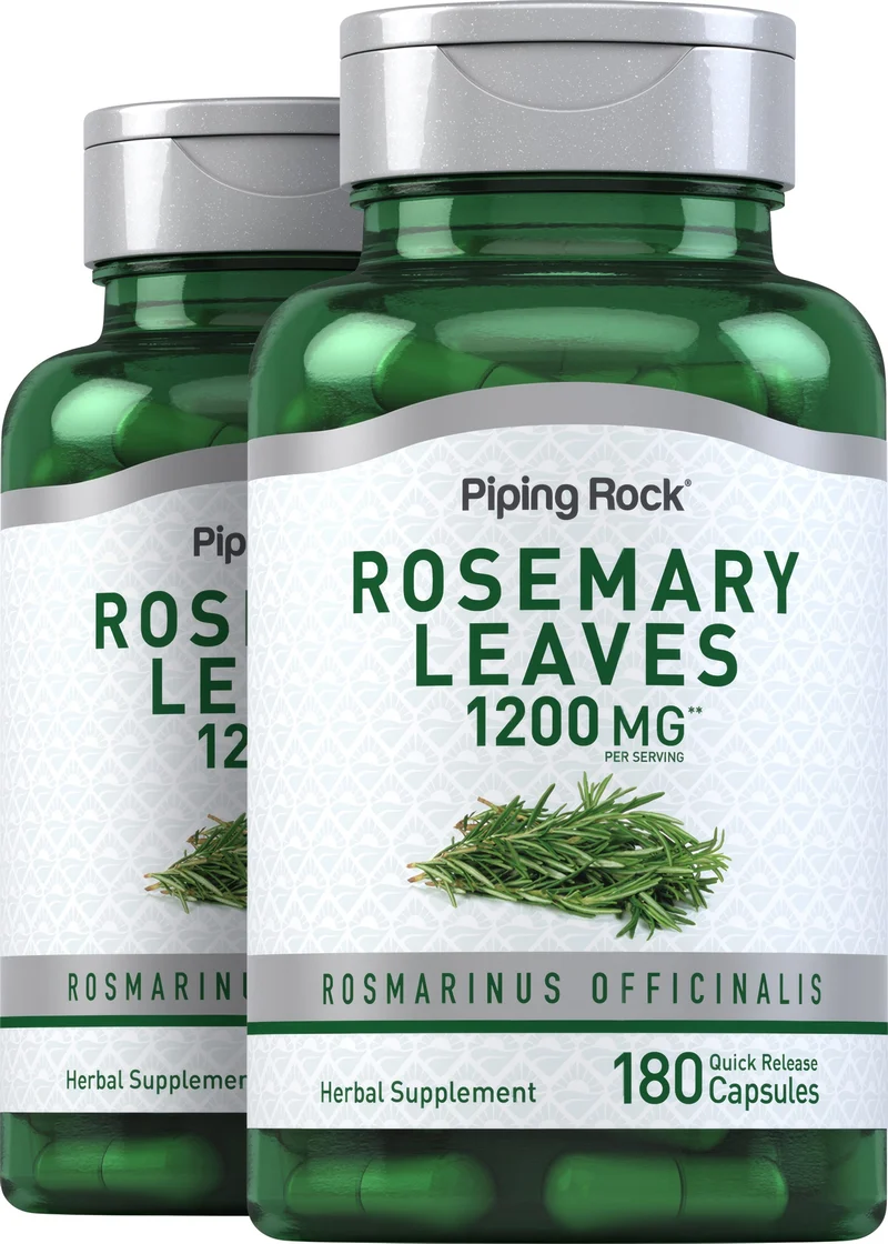 Rosemary, 1200 mg (per serving), 180 Quick Release Capsules, 2 Bottles