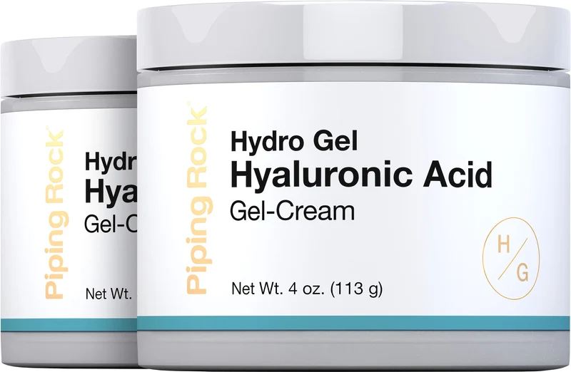 Hyaluronic Acid Gel Cream, 4 oz (113 g) Jar, 2 Jars