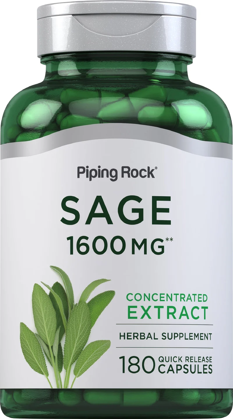 Sage, 1600 mg, 180 Quick Release Capsules