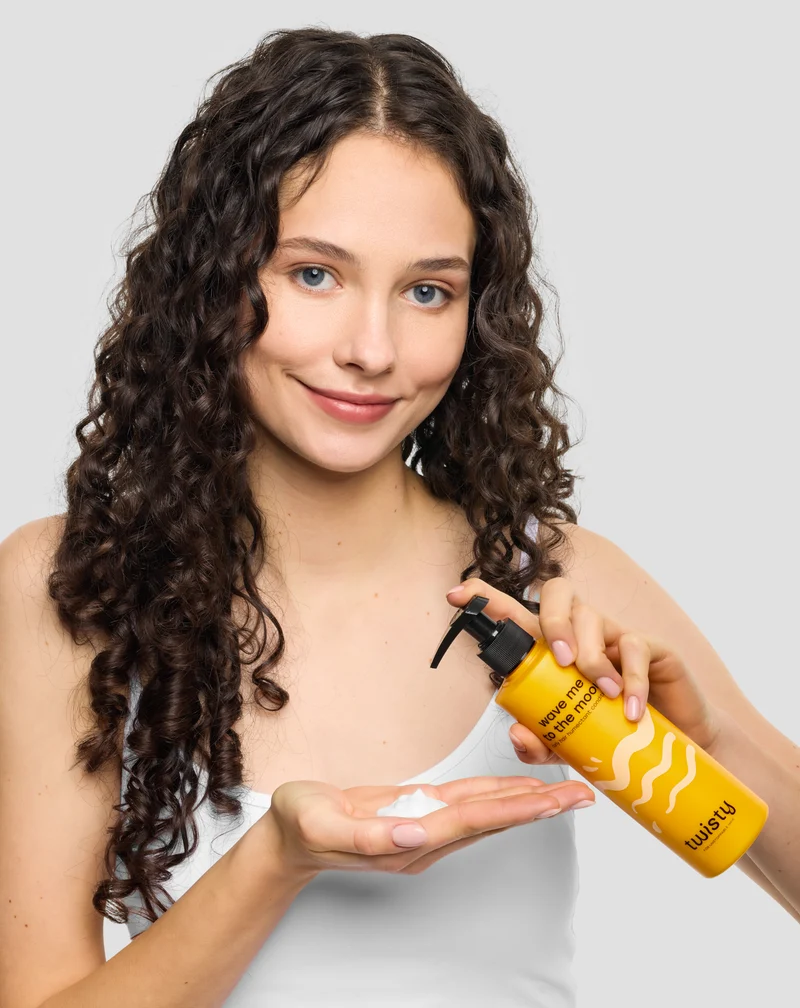 Après-shampoing humectant pour cheveux bouclés à l'aloe vera, acide lactique et panthénol - Twisty