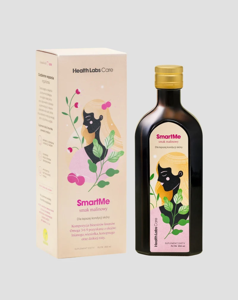 SmartMe Supplément alimentaire pour une meilleure condition de la peau saveur framboise Health Labs Care